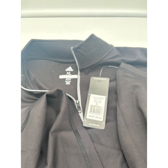 Adidas Golf Men’s ¼ 3 stripe top, Black, XL - Picture 8 of 11